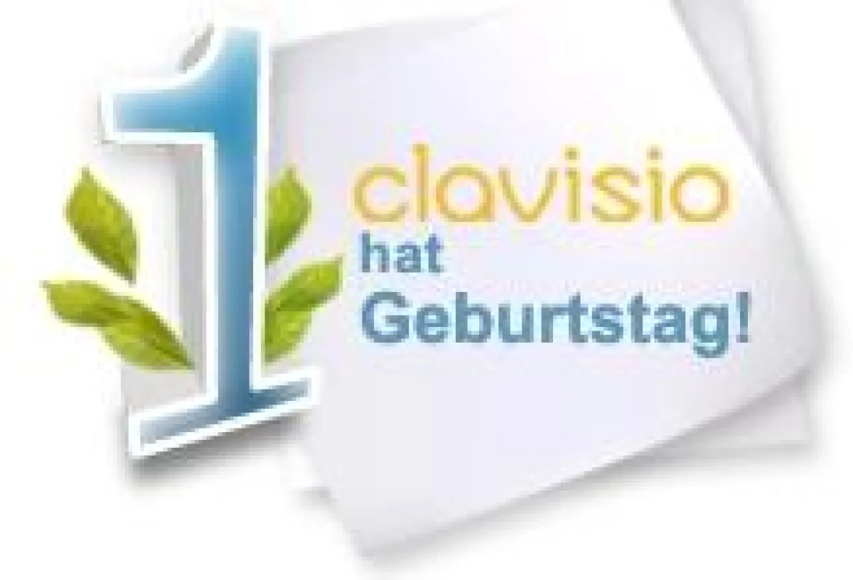 clavisio feiert seinen 1. Geburtstag