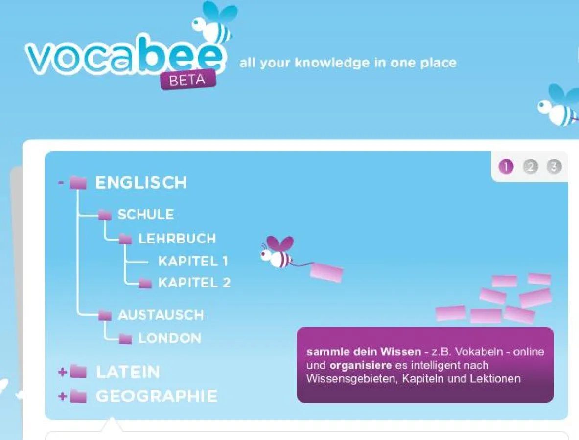 vocabee - kostenloser online Vokabeltrainer