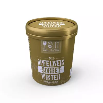 „Bembällchen“ Apfelwein-Sorbet jetzt als Winter-Edition Bild: „Bembällchen“ Apfelwein-Sorbet jetzt als Winter-Edition