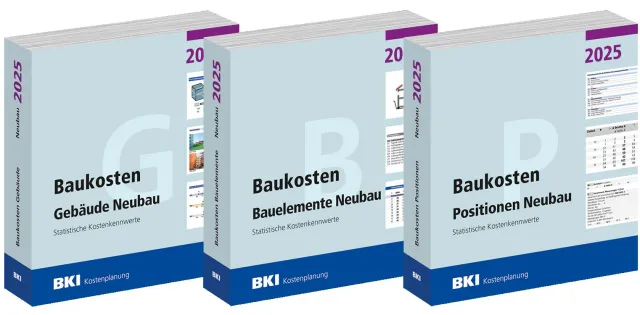 Bild: Neue BKI Baukosten Neubau 2025: Zuverlässige Kostensicherheit für Gebäude, Bauelemente und Positionen 