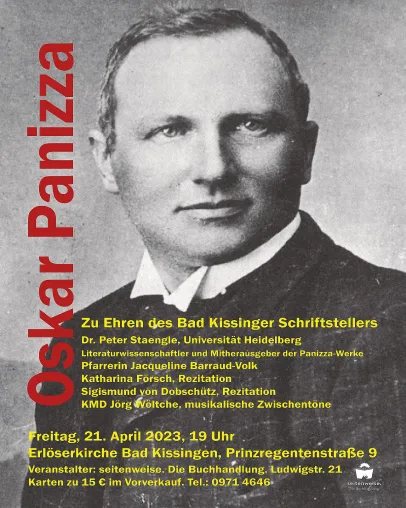Bild: Oskar Panizza und der Welttag des Buches