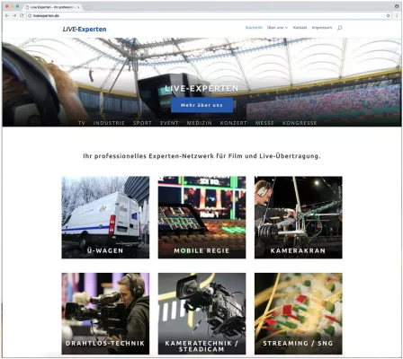 Bild: Die Live-Experten bieten Rundum-Service für Film und Liveübertragung
