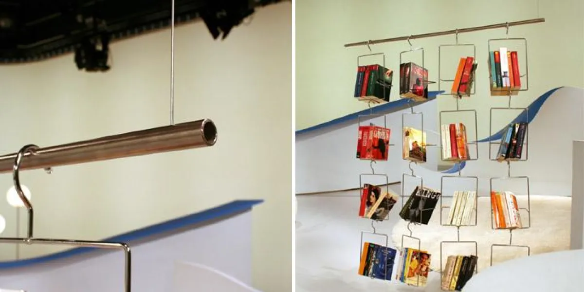 Das rote Paket präsentiert: Bücherstange und Regalelemente Salkim