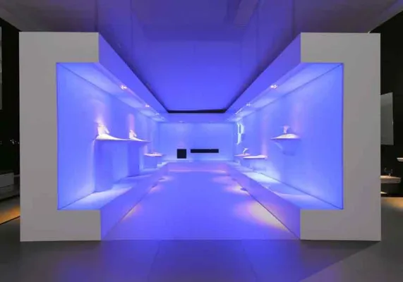 Bild: b&b eventtechnik stattete VitrA Messestand auf der ISH aus