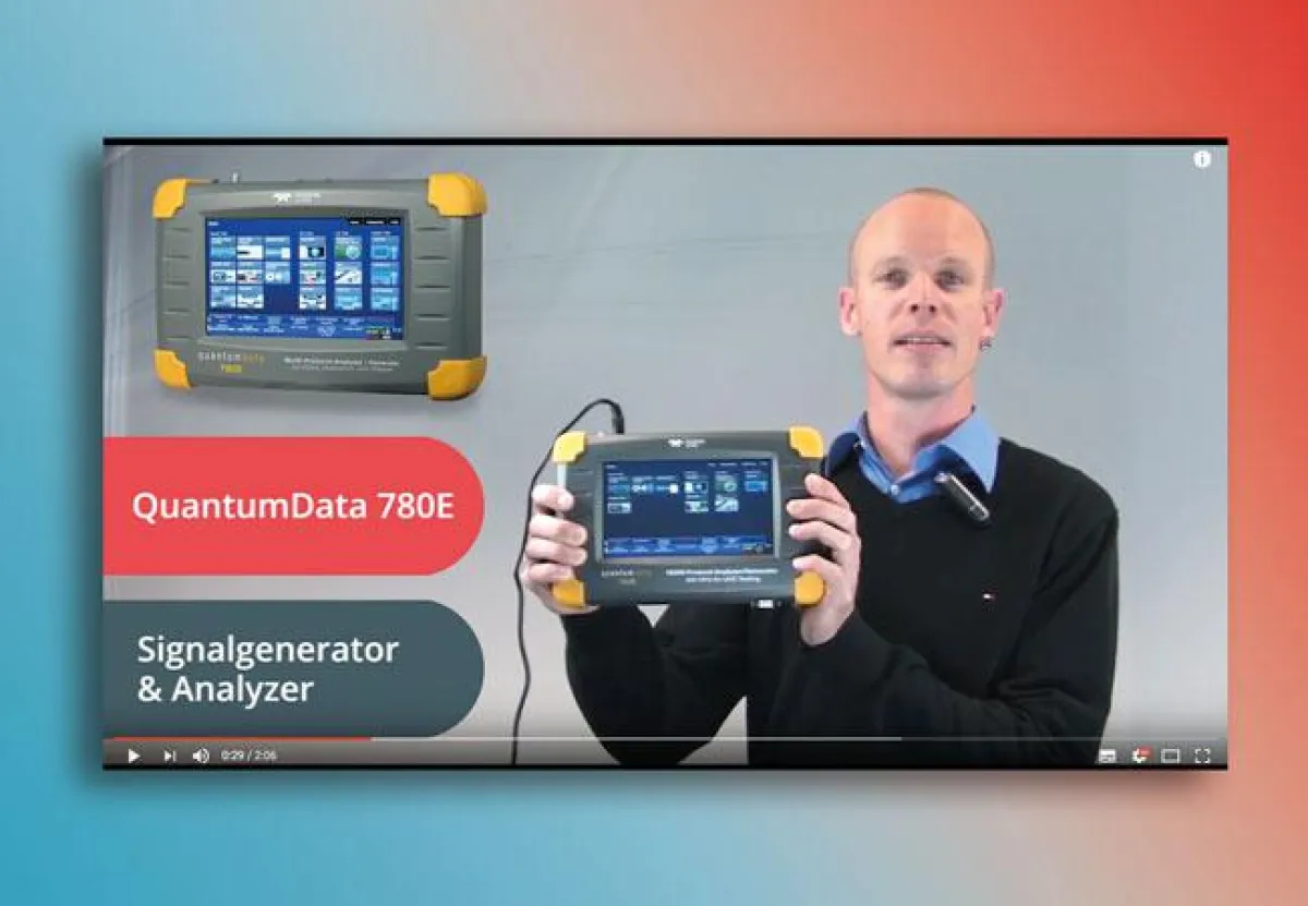 HY-LINE Computer Components präsentiert  Video: Signalgenerator und ? Analyzer QD780E für 4K/UHD von