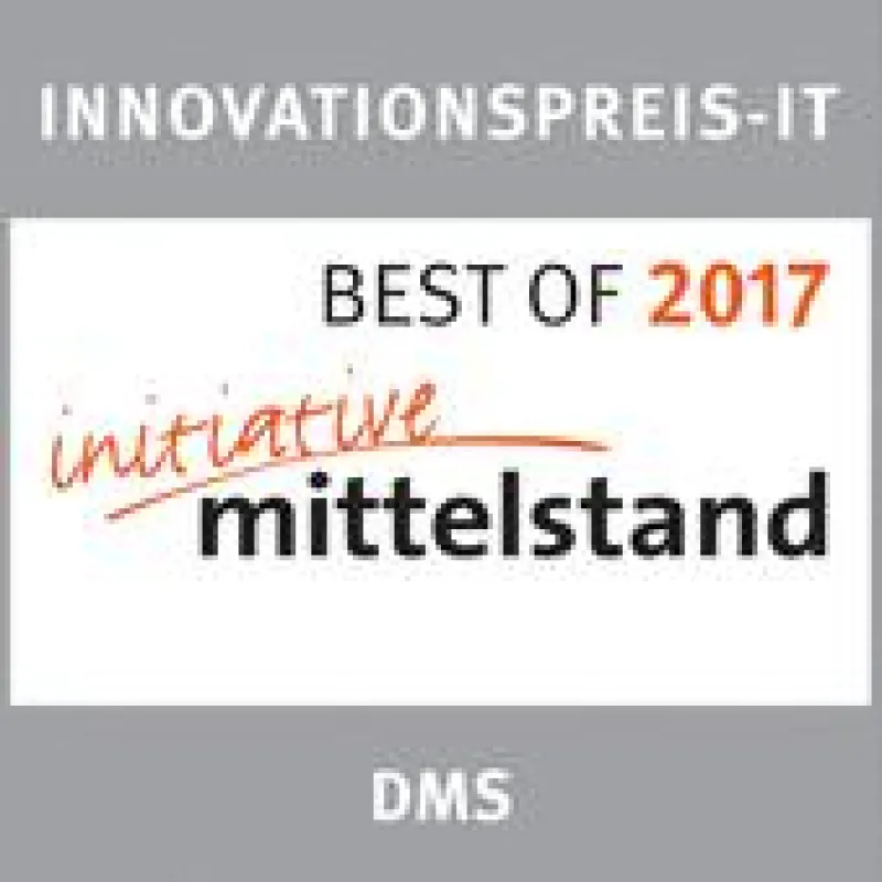 Best of Innovationspreis IT 2017, verliehen von der Initiative Mittelstand