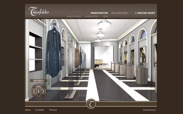 Bild: Das neue Herren-Luxuslabel THIERFELDER startet Internetauftritt mit virtuellem Ladengeschäft