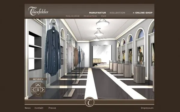 Bild: Das neue Herren-Luxuslabel THIERFELDER startet Internetauftritt mit virtuellem Ladengeschäft