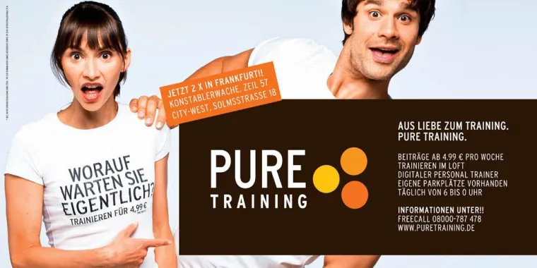 Bild: „PURE TRAINING konzentriert sich auf das corporate clients Geschäft“