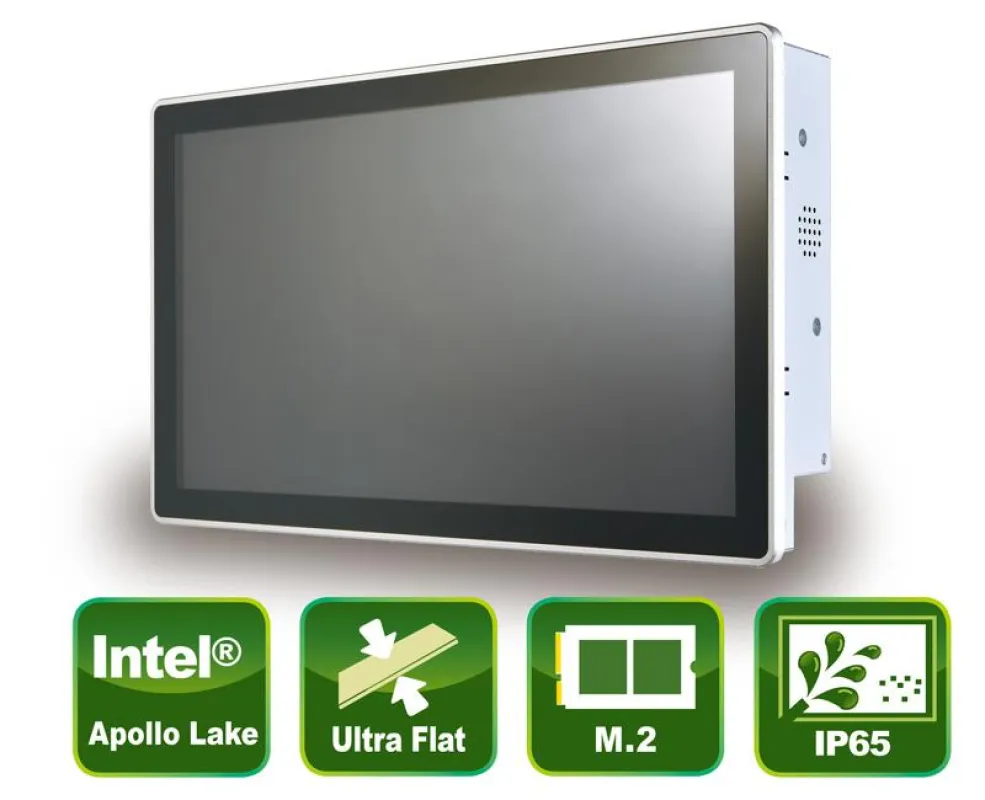 Industrieller 15,6” Panel PC mit True-Flat PCAP Touch Screen