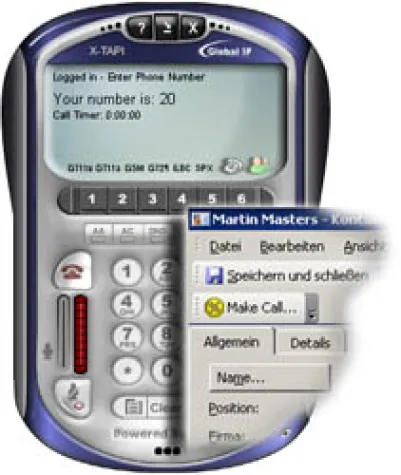 X-PRO TAPI VoIP Softphone mit Outlook Unterstützung und Developer Interface Bild: X-PRO TAPI VoIP Softphone mit Outlook Unterstützung und Developer Interface