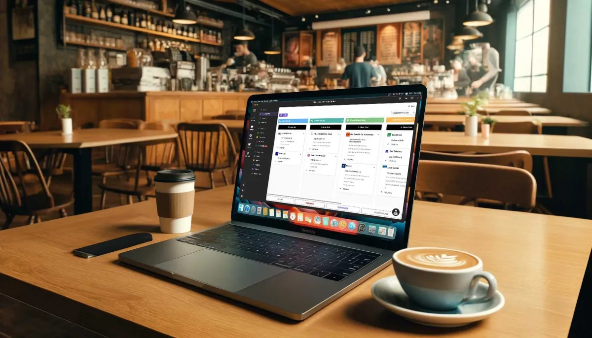 CRM-Software auf einem Notebook (© Copyright by Rowisoft GmbH)