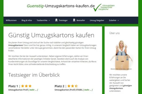 Bild: Relaunch von günstig-Umzugskartons-kaufen.de - Interessante Inhalte im neuen Gewand