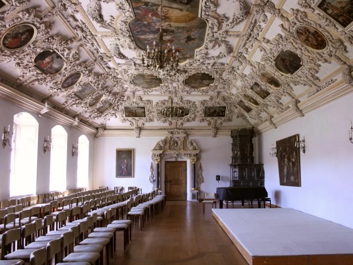 Der Barocksaal des Klosters Benediktbeuern