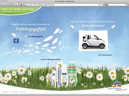 Bild: Weitclick sorgt für Frühlingsgefühle bei dm