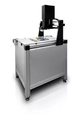 Bild: Semiautomatische optische Inspektion von Bauelementen und Baugruppen mit Full-HD-Auflösung