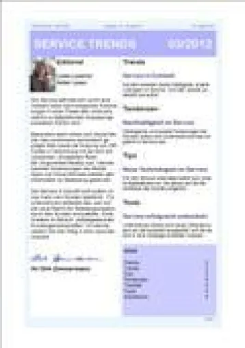 Bild: „Service und neue Technologien“ – Aktuelle Ausgabe des Newsletter SERVICE TRENDS jetzt erhältlich
