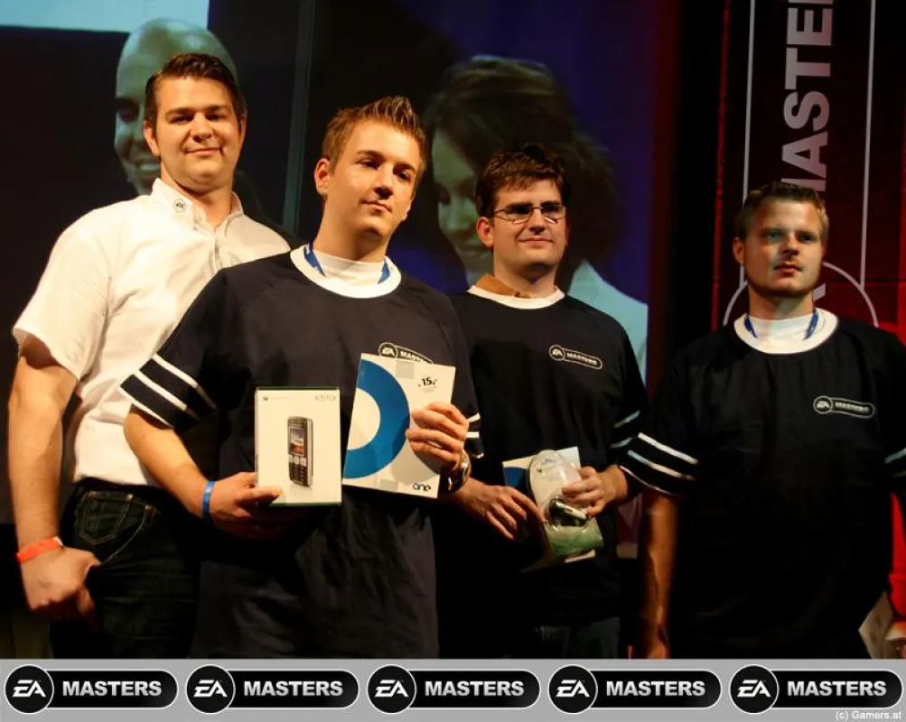 Siegerehrung bei den dritten EA MASTERS