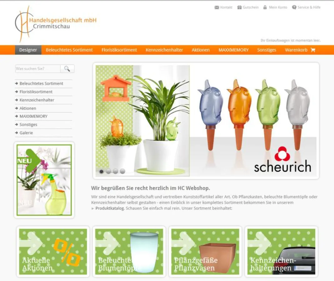 Neu: kreative Scheurich-Produkte im HC Webshop
