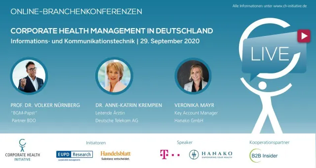 Bild: Start der Online-Reihe „Corporate Health Management in Deutschland“