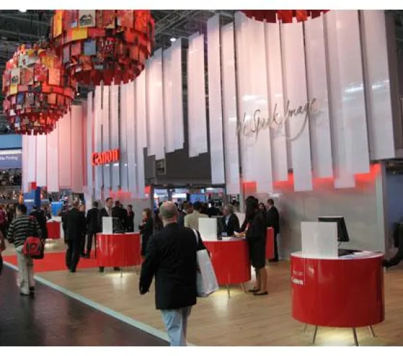 Bild: Grosser Erfolg für Canon auf der drupa 2008