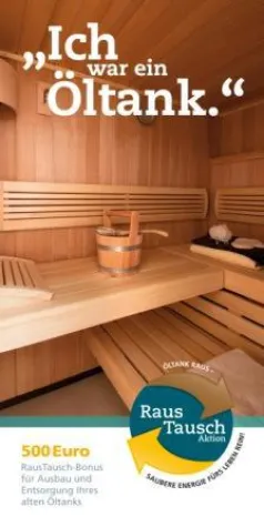 Bild: Mehr Platz im Keller: Sauna statt Öltank