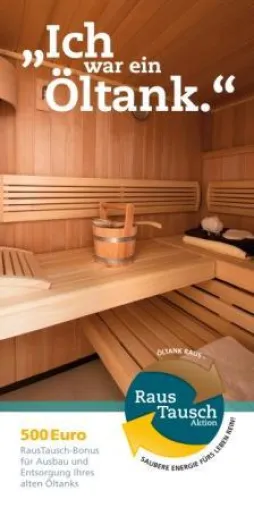 Mehr Platz im Keller: Sauna statt Öltank Bild: Mehr Platz im Keller: Sauna statt Öltank