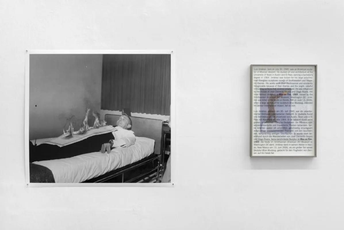 Björn Siebert, Man on Fire, 1996, Inkjetprint auf Baryt, 64x70cm