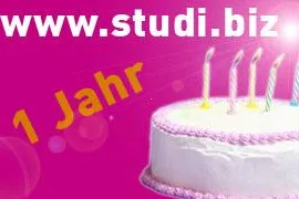 Studi.biz feiert ersten Geburtstag Bild: Studi.biz feiert ersten Geburtstag