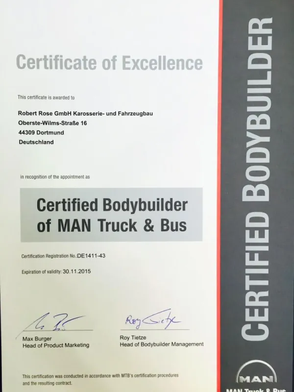 Roberr Rose ist Certified Bodybuilder of MAN