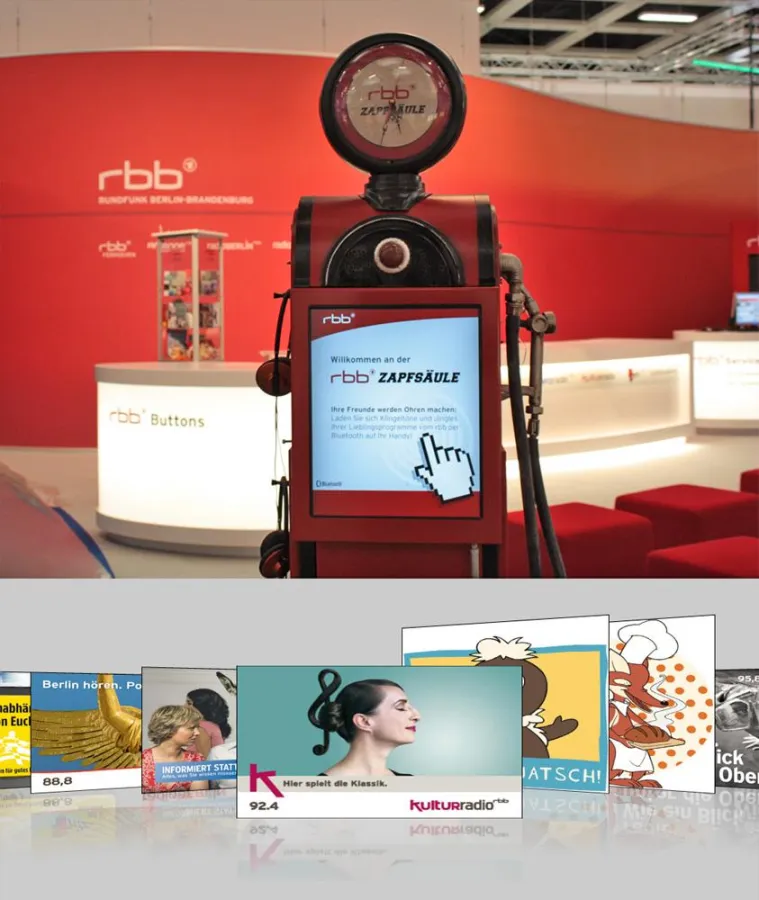 RBB Zapfsäule von SkyRanch und Kiosksoftware von Haase & Martin mit Bluetooth Downloads