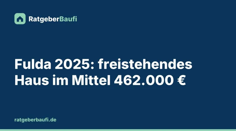 Bild: Was kostet ein Haus oder eine Wohnung in Fulda 2026? Gutachterausschuss nennt die Mittelwerte