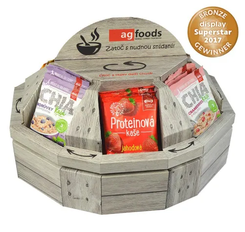 Bild: Thimm gewinnt bronzenen display Superstar Award mit drehbarem Pultdisplay