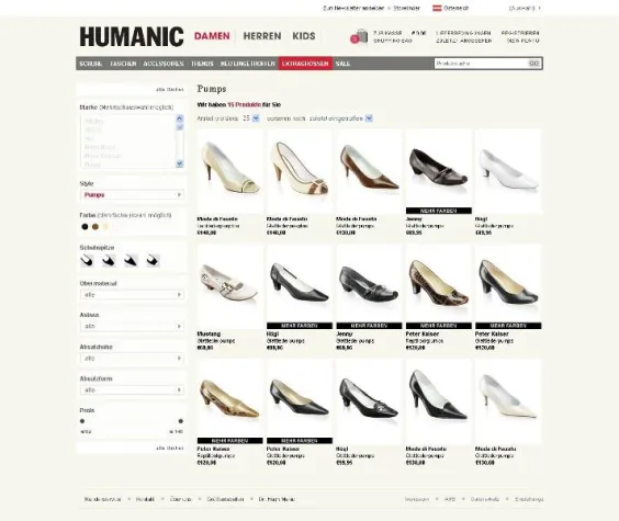 Bild: HUMANIC eShop - Perfekt gestylt mit neuen Features