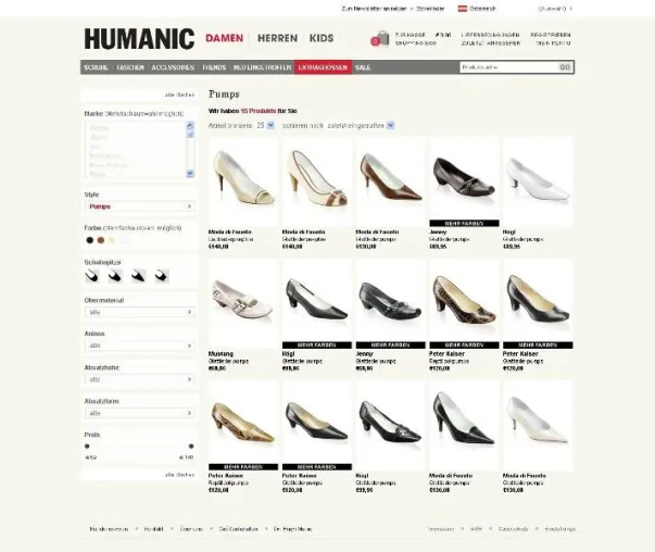Bild: HUMANIC eShop - Perfekt gestylt mit neuen Features