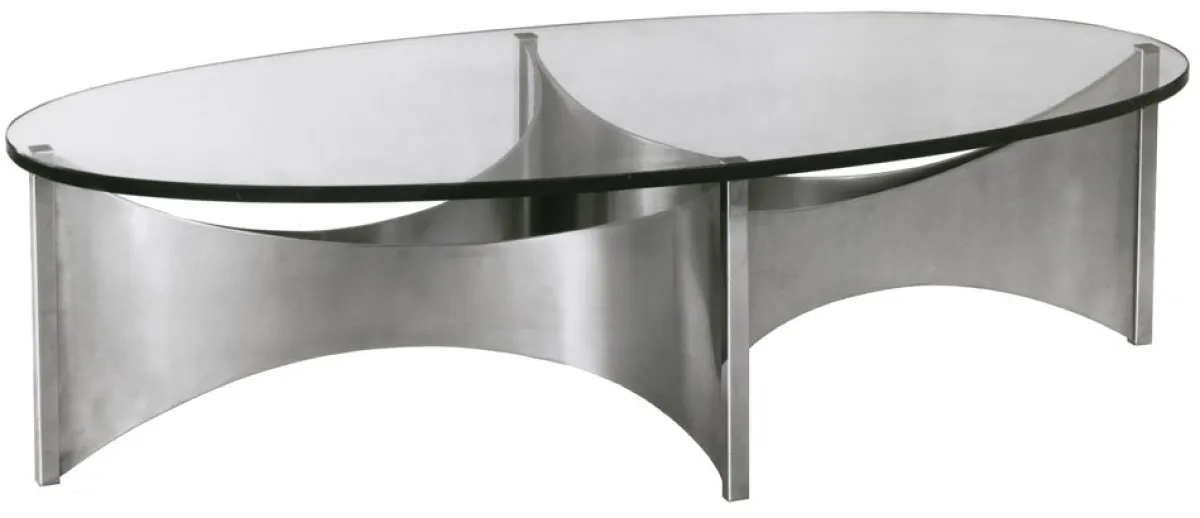 Tisch INOX, Design von Jacques Charles, 120 x 60 x 30 cm
