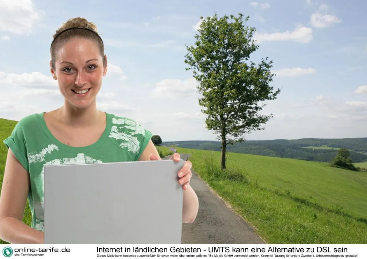 Kein schnelles DSL in ländlichen Gebieten: UMTS kann eine Alternative sein, um im Internet zu surfen
