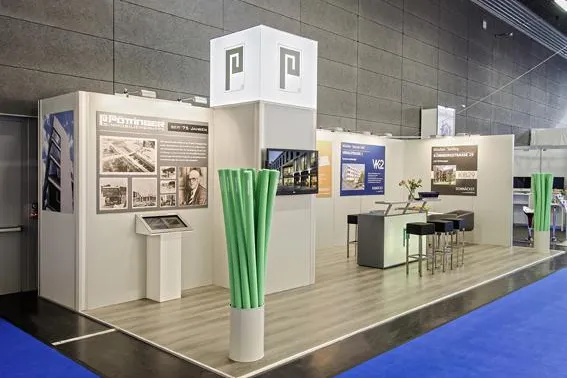 Bild: ekh. Werbeagentur in München, realisiert den Messestand der Pöttinger Immobiliengruppe auf der MIM 2013