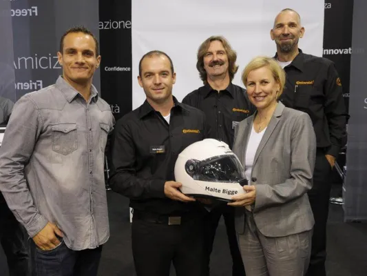 Bild: Continental Motorradreifen und Schuberth Helme vereinbaren Kooperation für Testfahrten