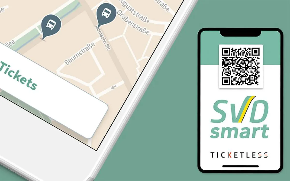 Die App SVDsmart ermöglicht es den Kunden von Stadtverkehr Detmold, einen Fahrschein direkt auf ihre