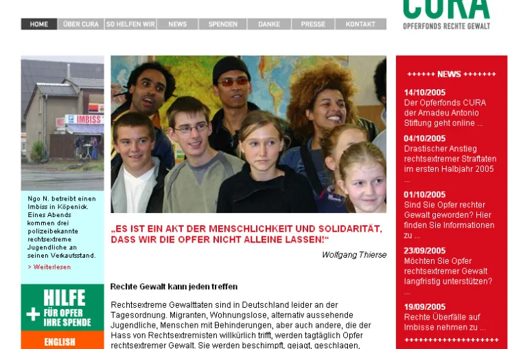 kakoii Berlin launcht Website der Cura Opferfonds Bild: kakoii Berlin launcht Website der Cura Opferfonds