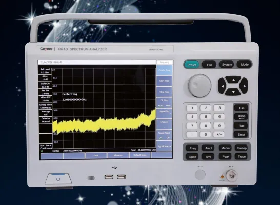 Bild: Die Spektrum-Analysatoren der Ceyear 4041-Serie - Einfach zu bedienen und mit einem Frequenzbereich bis 44 GHz