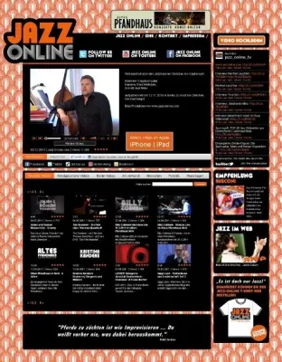 Bild: JAZZ ONLINE stellt Künstler im Videointerview vor -Spezialität: Künstlerportraits und Musik-Videos