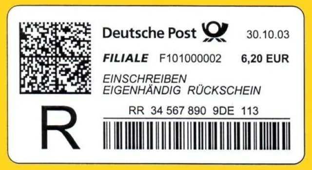 Bild: Die Postgeschichte der Digitalmarke
