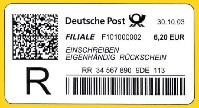 Bild: Die Postgeschichte der Digitalmarke