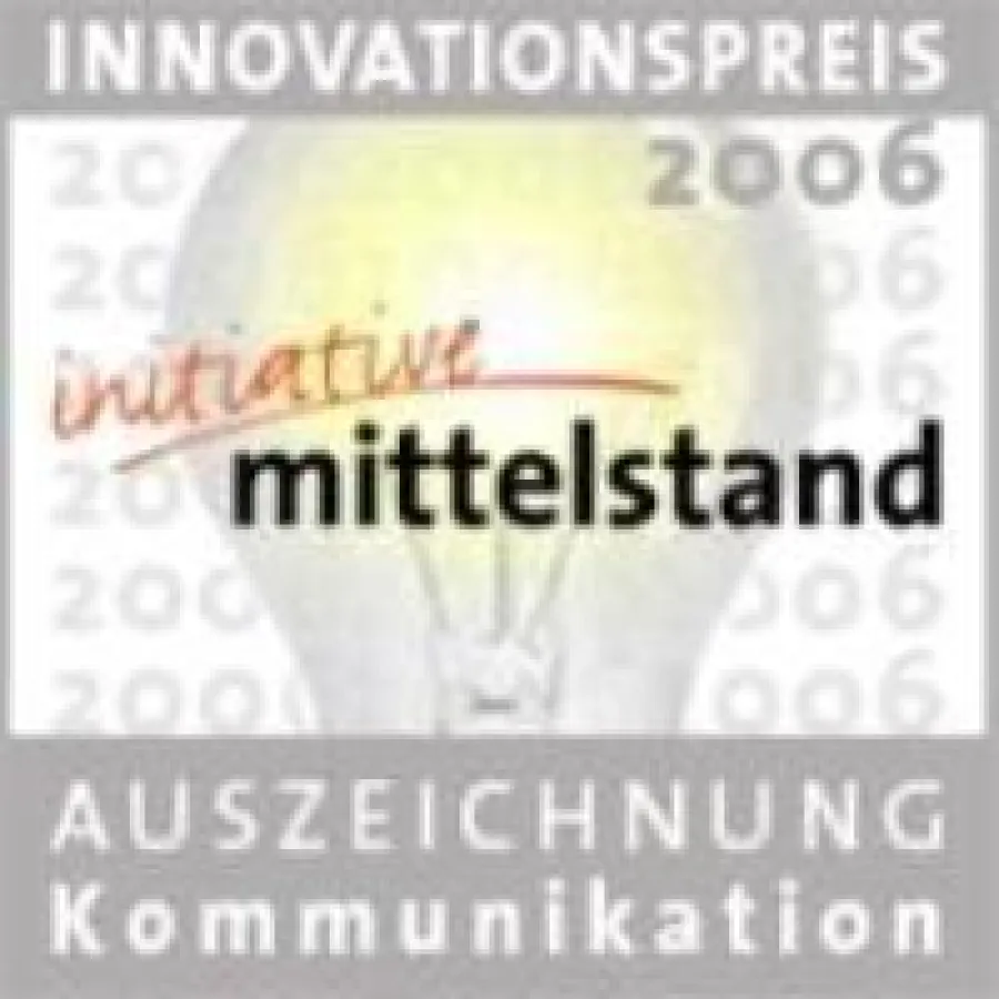 `OLfolders` – Auszeichnung und Innovationspreis 2006 der `Initiative Mittelstand`-  `Kommunikation` im Unternehmensnetzwerk.