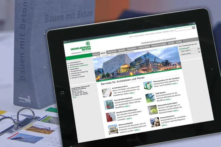 Bild: Neuer Planerservice zum Bauen mit Beton: Architektenordner, Referenzobjekte und weitere Planungshilfen