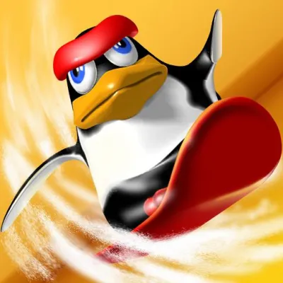 Bild: Pinguin versus Yeti: Snowboard-Rennen für iOS