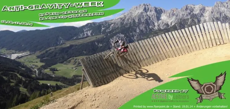 17.08.-21.08.14 - Anti-Gravity-Week, Kaprun / Leogang / Saalbach-Hinterglemm Bild: 17.08.-21.08.14 - Anti-Gravity-Week, Kaprun / Leogang / Saalbach-Hinterglemm
