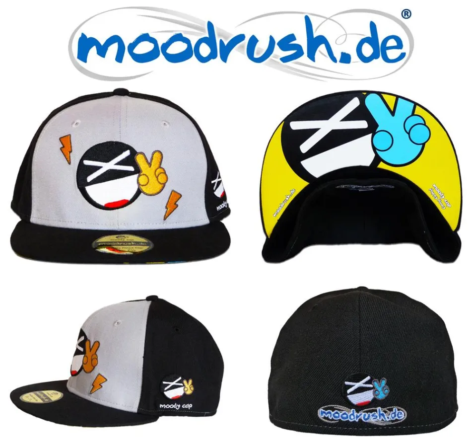Moodrush - Moody Smiley Cap - Fitted Baseball Cap